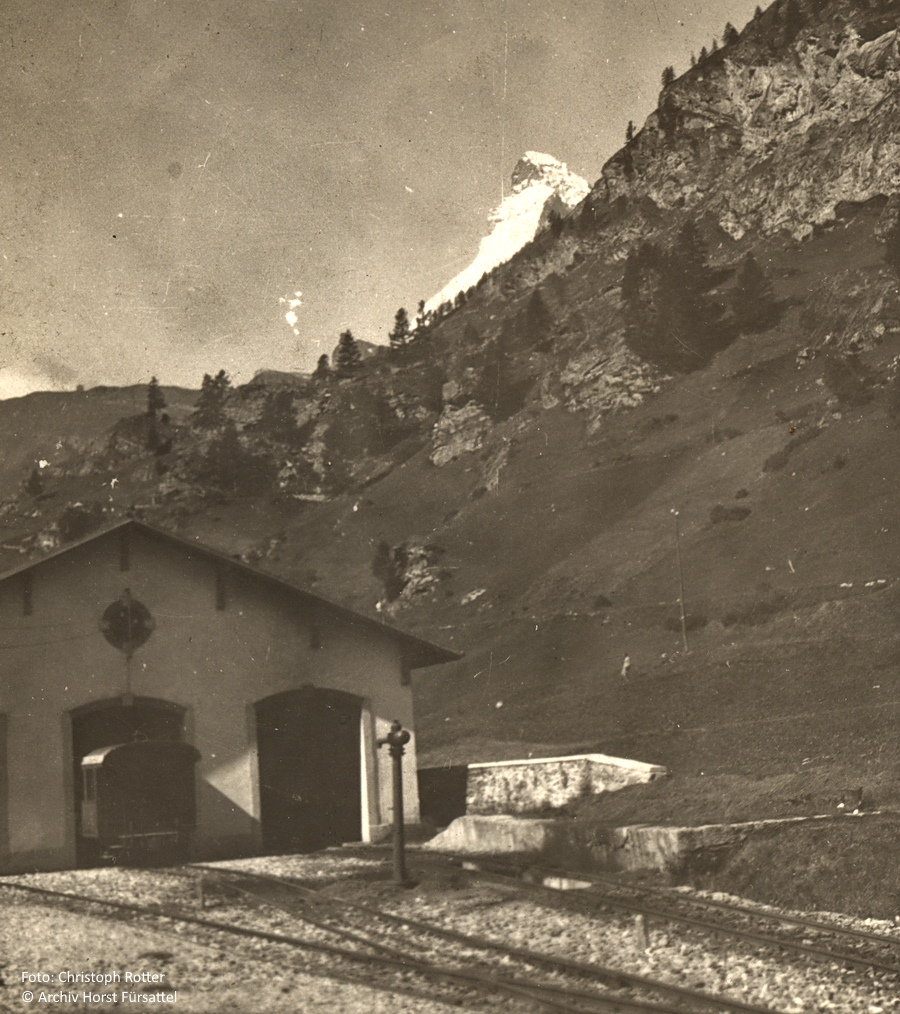 Zermatt, Matterhorn, historisches Foto 1924