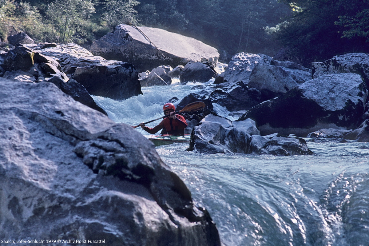 Jörg Salomon, Lofer-Schlucht (Saalach), September 1979