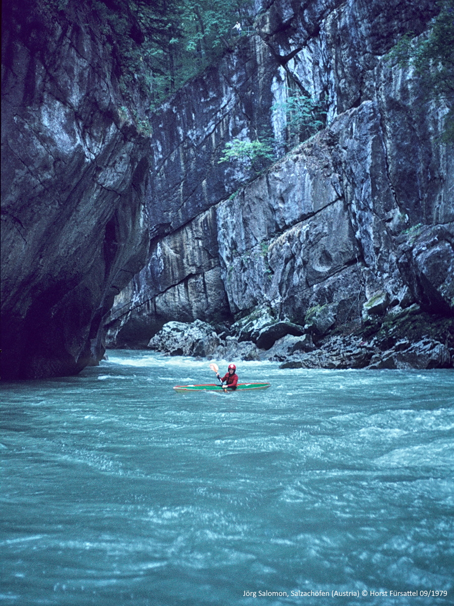 Salzachöfen, Salzach, Austria, Kajak, 1979