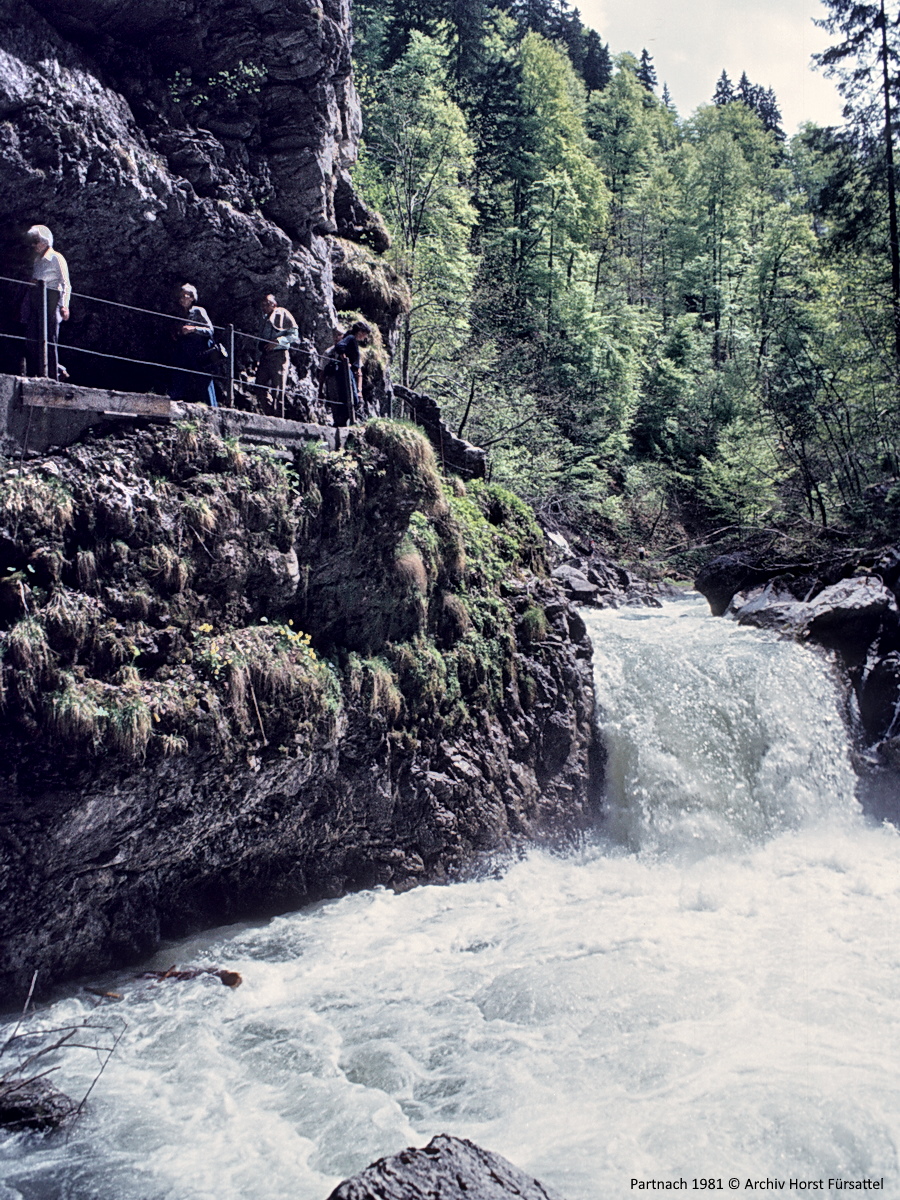 Eingangsstufe Partnachklamm 1981