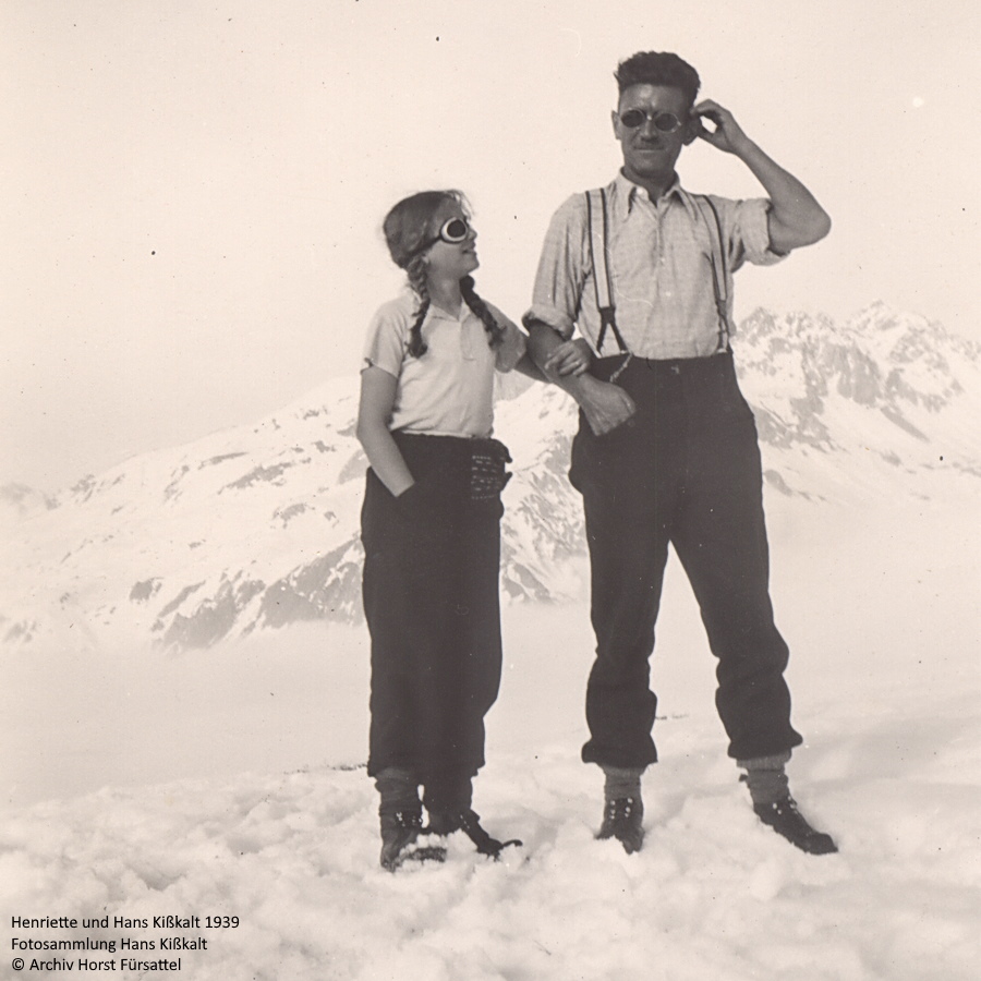 Henriette Kißkalt (= Henriette Fürsattel) und Hans Kißkalt. Mutter und Opa von Horst Fürsattel